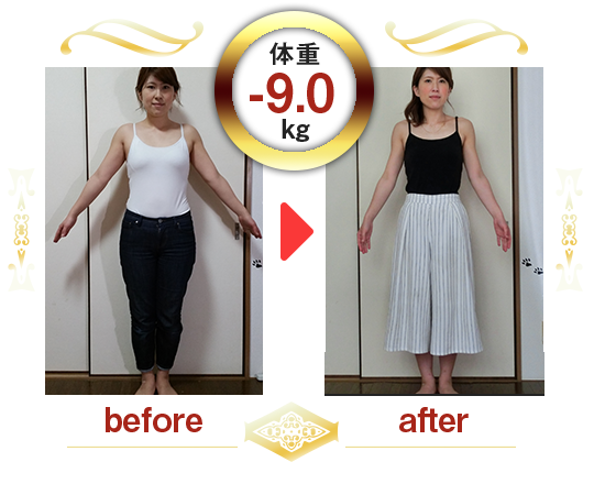 体重-9.0kg